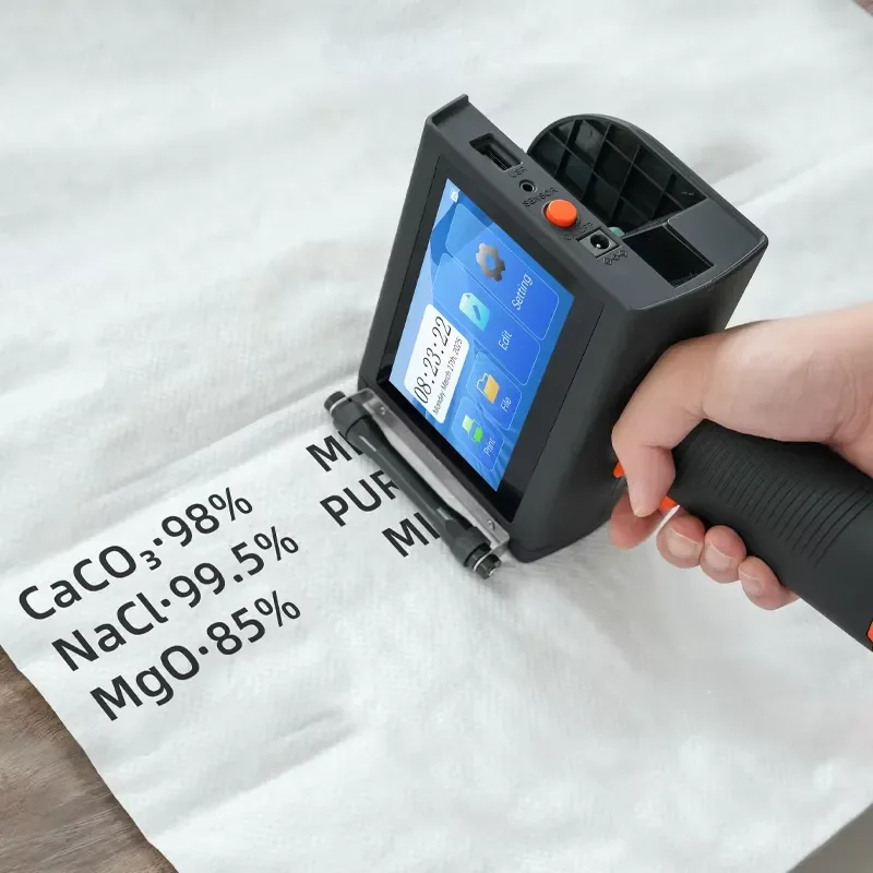 H50 Handheld Large Character Inkjet Printer XP600 Print Head for Flex Material Wooden Cardboard Box Packaging Logo