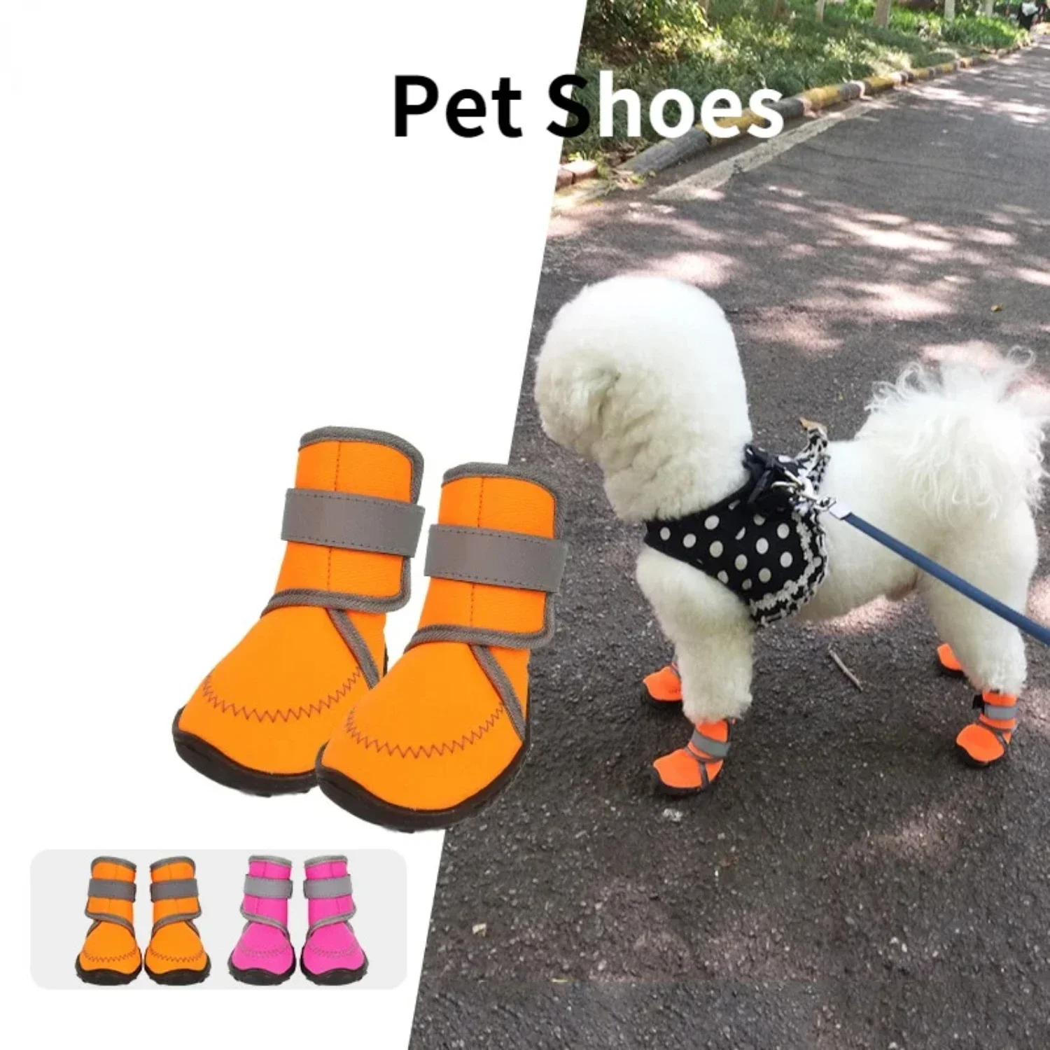 

Fashionable and Stylish Multicolor Four-way Stretch Pet Shoes for Dogs and Cats - Comfortable Winter Boots with Kitten Heel - Tr