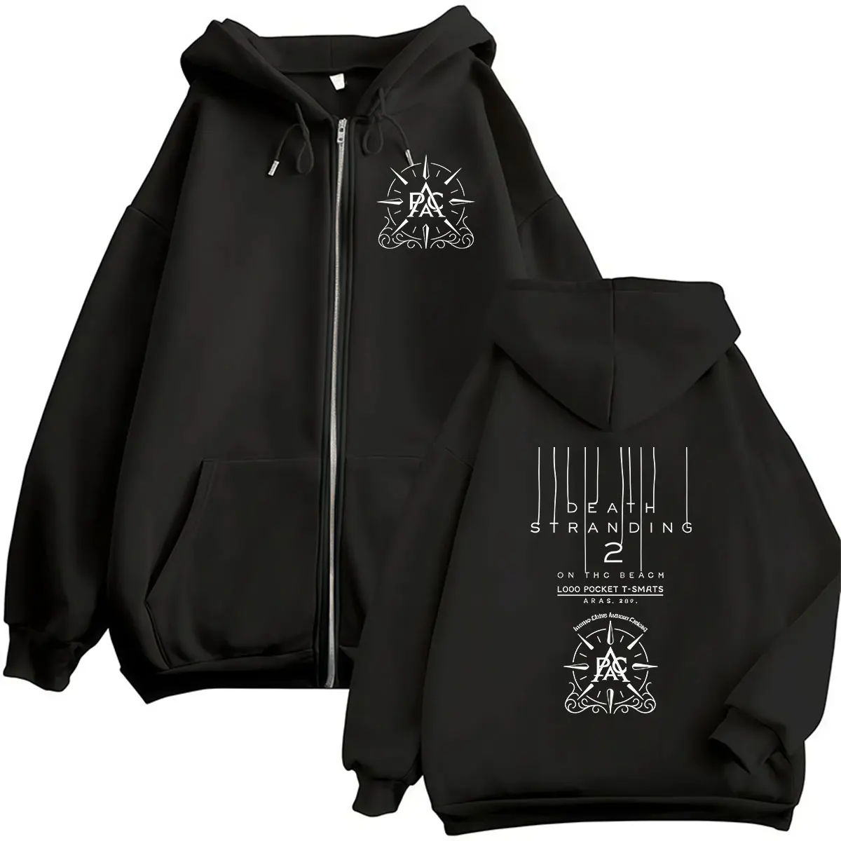 Game Death Stranding 2 on The Beach Zipper hoodie Men's Clothing Fashion pullover Sweatshirt Vintage Long sleeve jacket hoodies