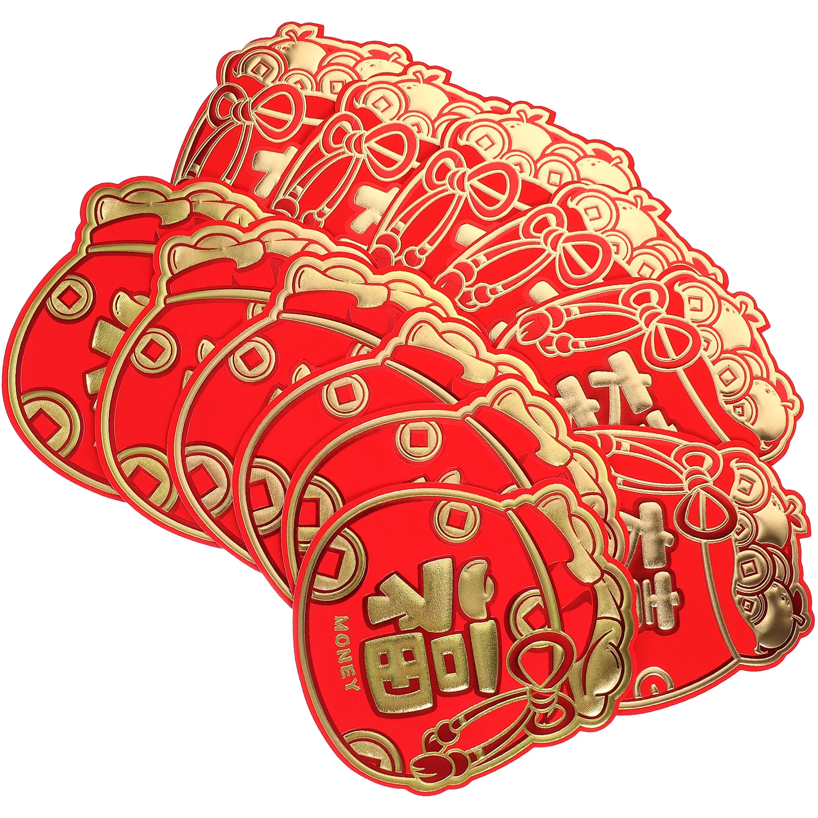 

12pcs Red Packet Envelopes 2024 Chinese New Year Money Bags Sturdy Paper Gift Packets Festive Dragon Design Lightweight