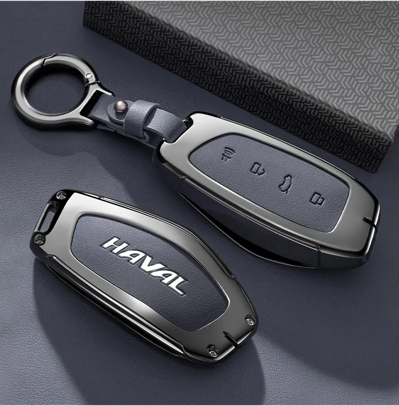 Autoschlüsseletui aus Zinklegierung für HAVAL DARGO Hover H7 2025 2026, Schlüsselanhänger, Fernbedienung, Gehäuse, Ringhalter, Anhänger, Zubehör – Detail 5
