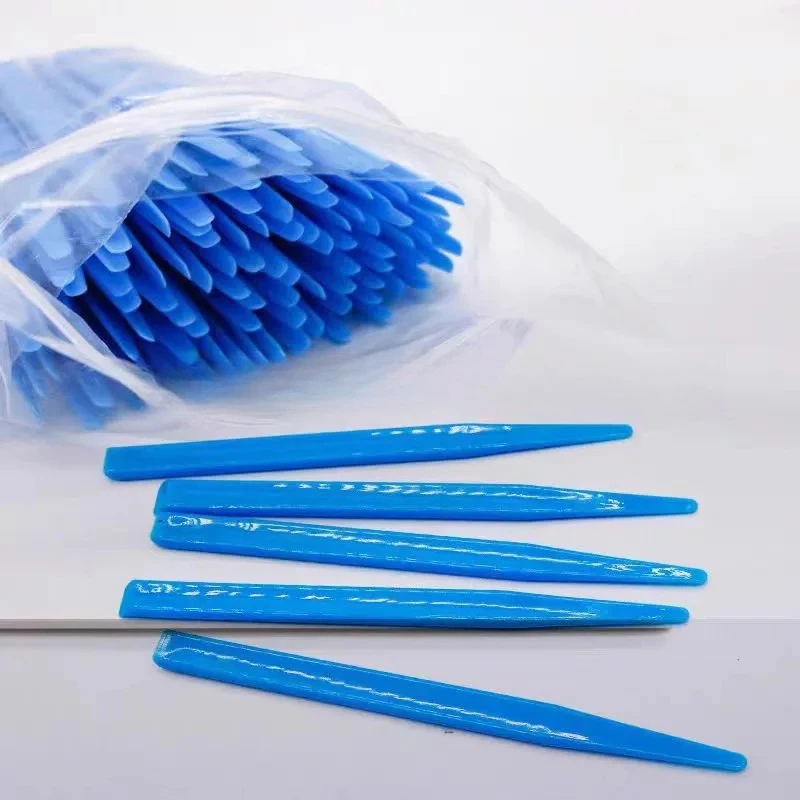 10pcs Dental Disposable Plastic Spatula Dental Laboratory Alginate Mix Paste Spatula Oral Adhesive Powder Knife Adjustment