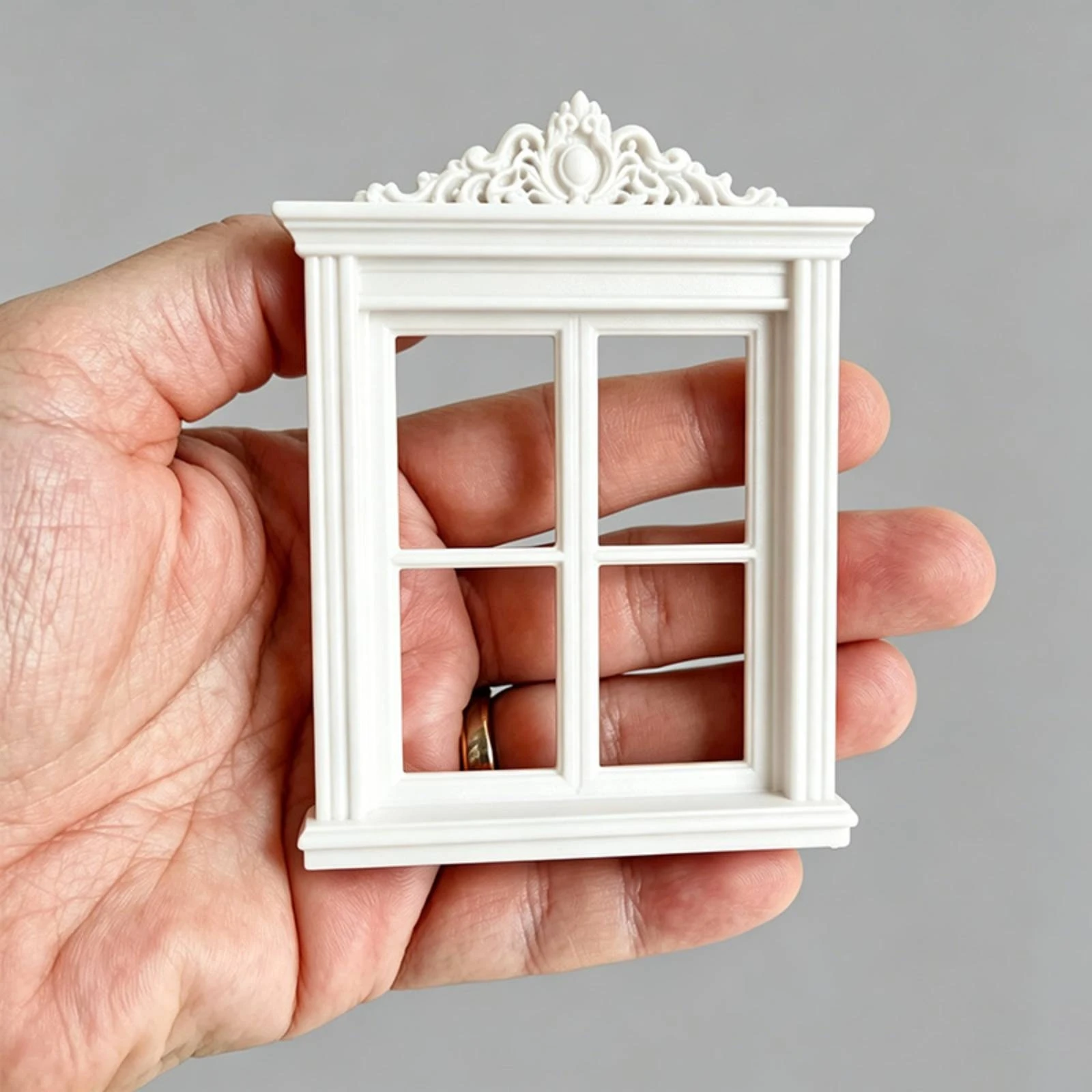 

Historical Gothic Dollhouse Window Realistic Design Dollhouse Window Frame
