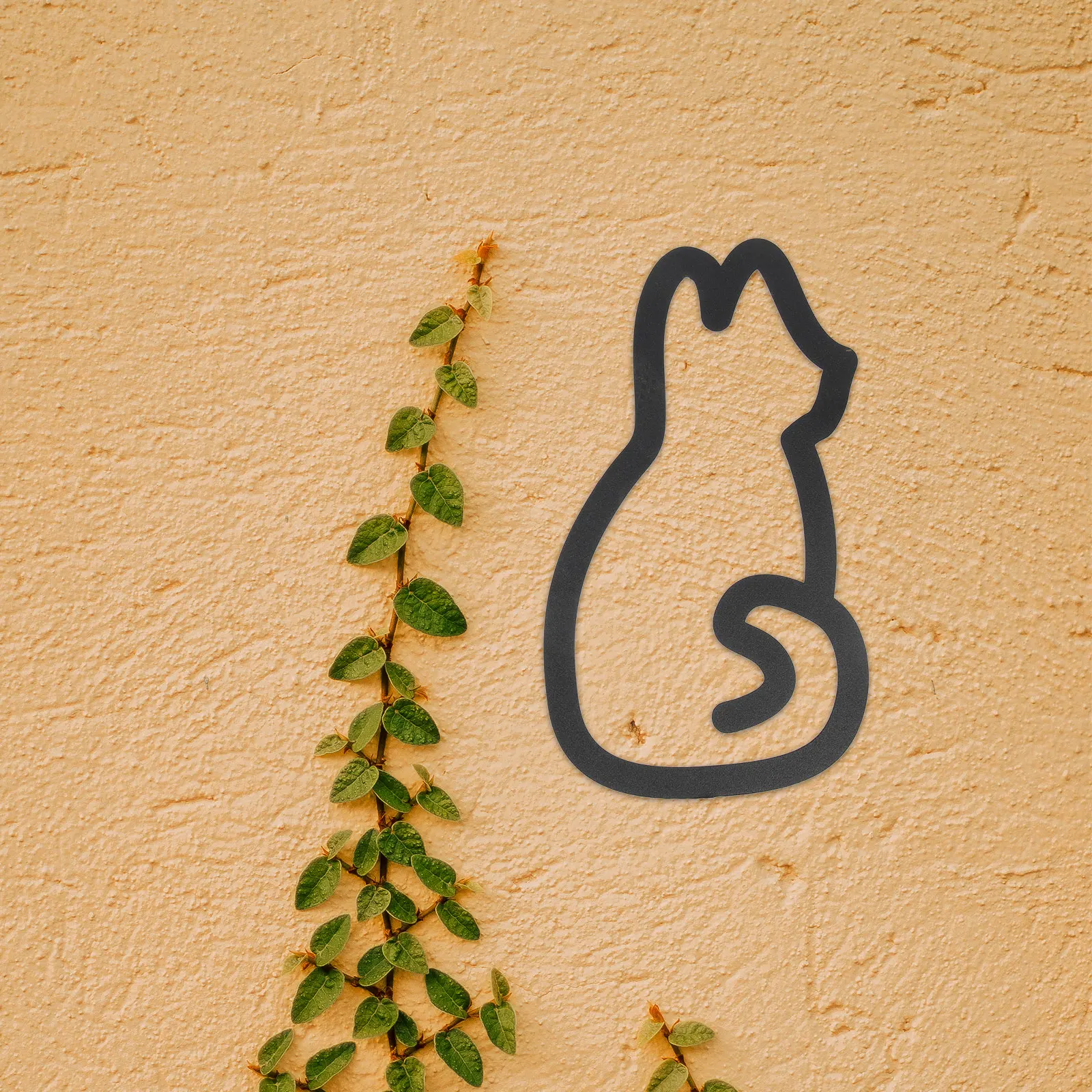 

2Pcs Metal Wall Art Cat Shaped Decorations Iron Sculptures naments for Indoor Outdoor Garden Crafts Realistic Unique