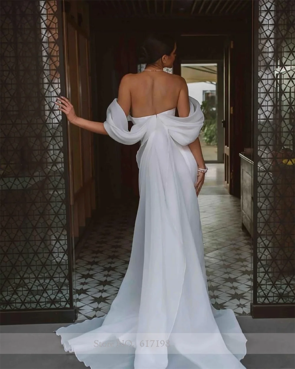 Robe de mariée en satin simple avec cape, sexy, sirène, cour, mariage, tout ce qui est pour les patients, éducatif