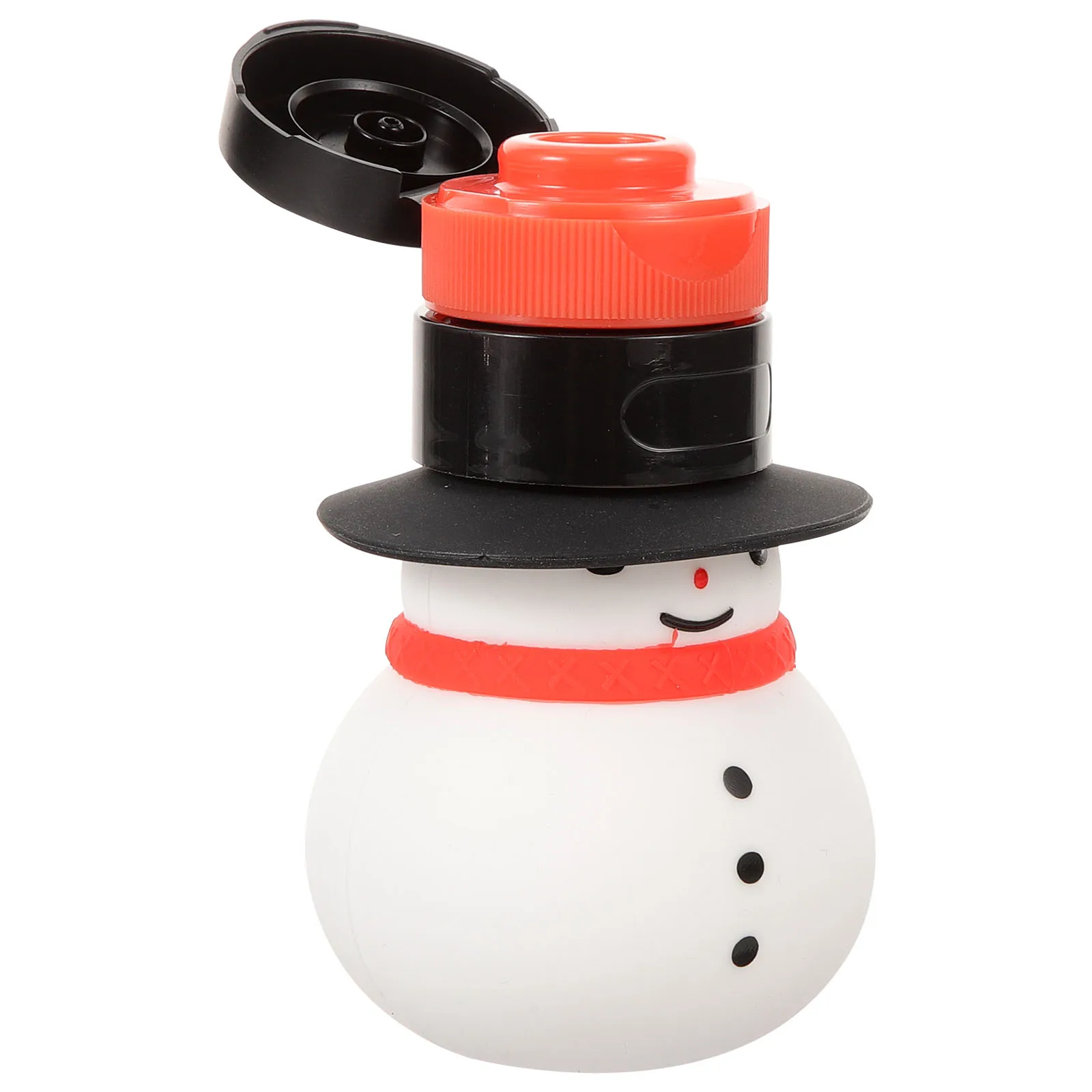 

Refillable Travel Leak-Proof Sub Bottles For Shampoo Lotion Body Wash Empty Toiletry Containers Snowman Shaped Small