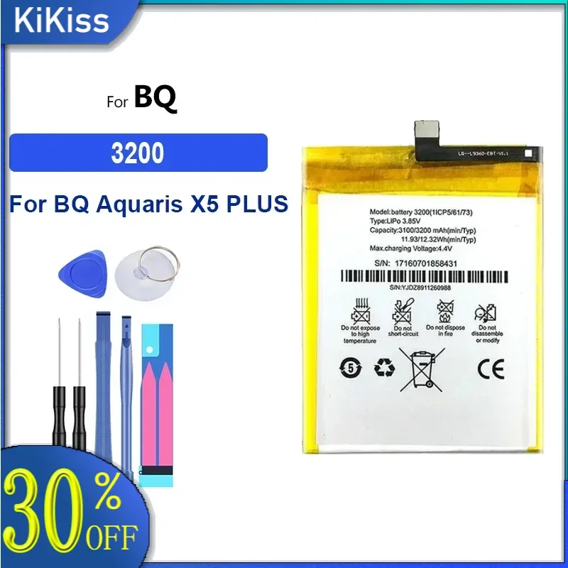 3200mAh 3200 Battery For BQ Aquaris X5 PLUS