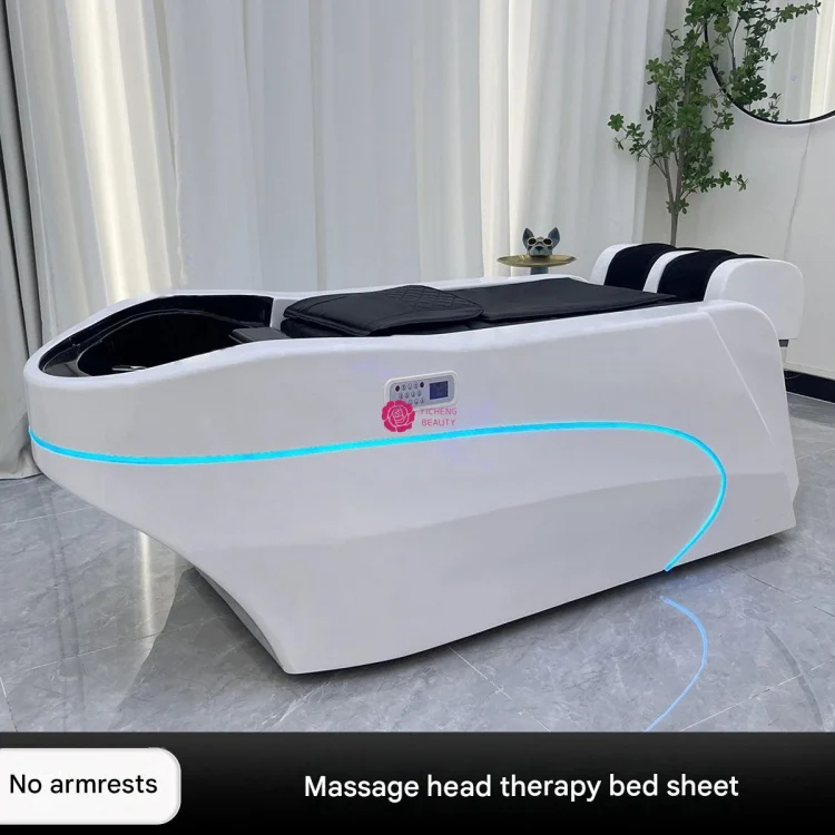 Yicheng Beauty Luxury Automatic Electric Spa Head Spa Shampoo Bed Chair with Massage Armless Shampoo Bed for Sale