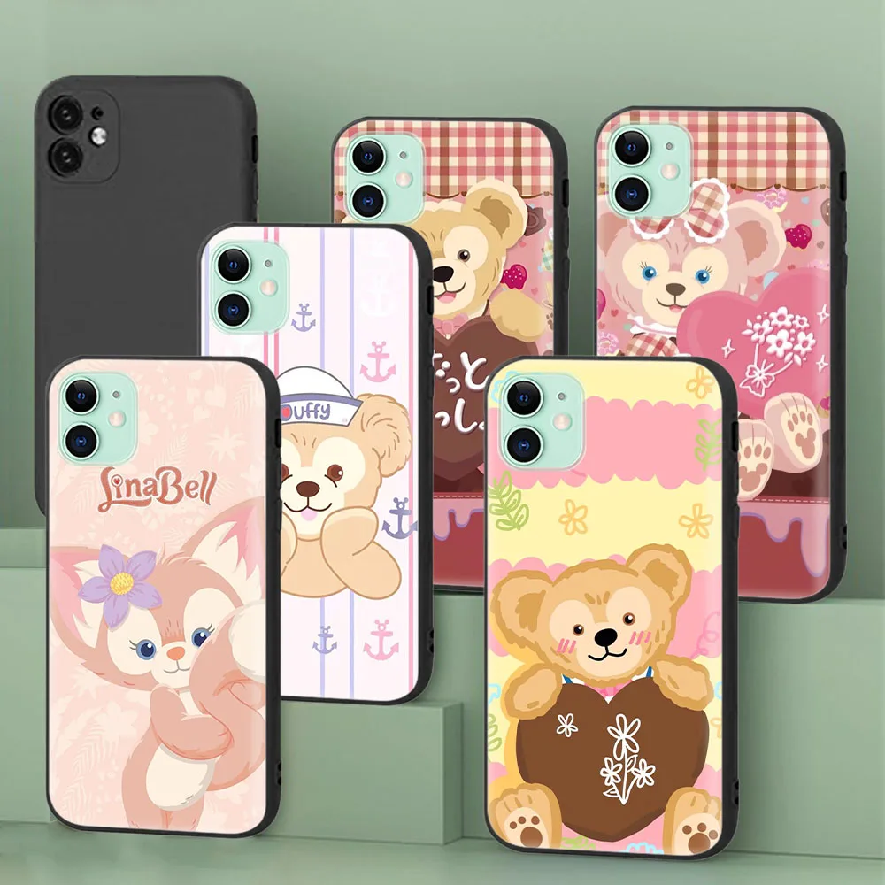 Black Protective Case for Huawei Y5P Y6 Y6S Y6P Y8S Y8P Y9 Y9A Y9S Prime Duffy and Friends