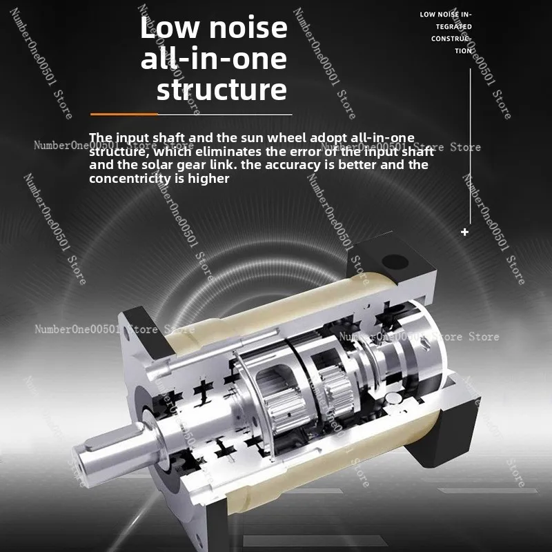 High Precision Servo Planetary Gear Reducer Coaxial Flange Industrial Gearbox Zero Backlash Speed Reducer