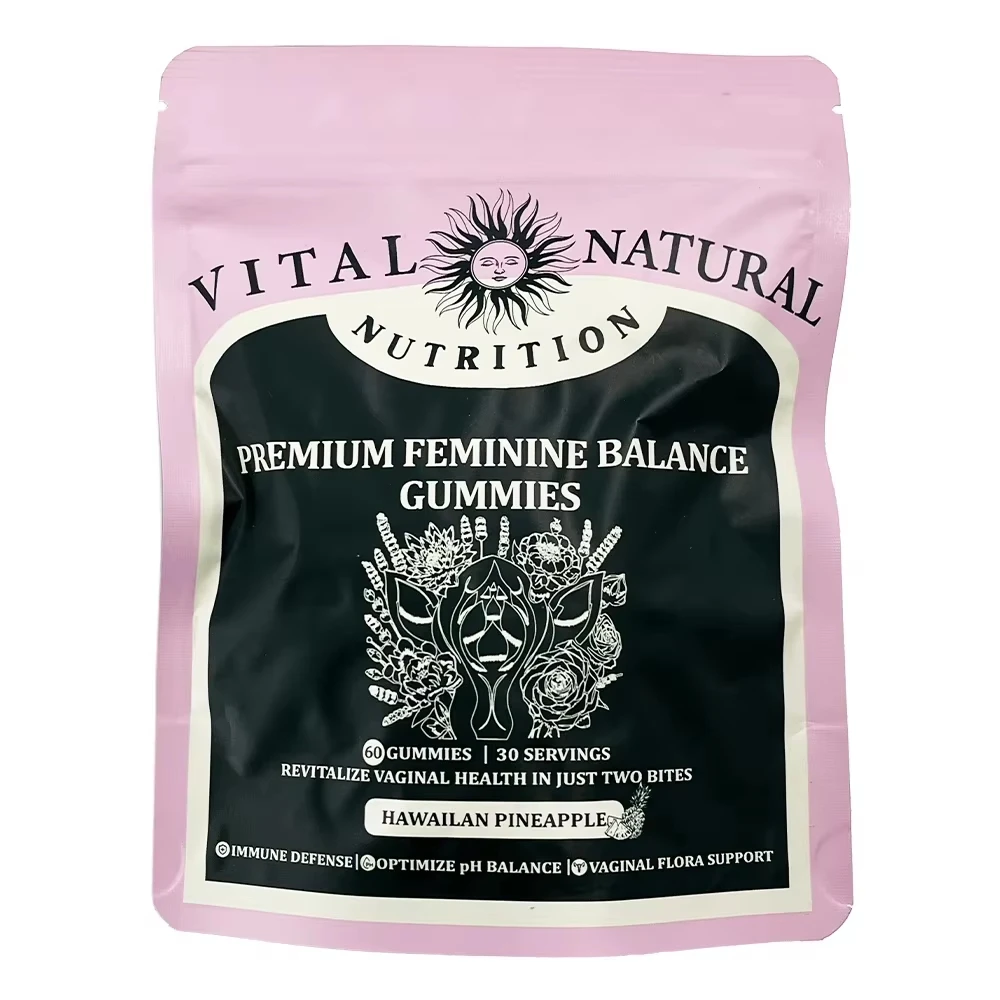 

Premium Hawaiian Pineapple Balance Gummies for Women 60 Count Delicious PH Balance And Immune Support Feminine Supplement