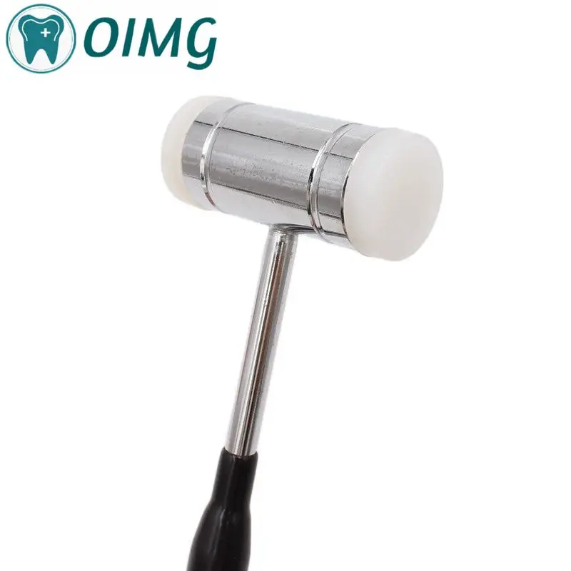 Dental Bone Hammer Double-headed Nylon Stainless Steel Handle Autoclave Teeth Surgical Extraction Tool Dentist Instrument