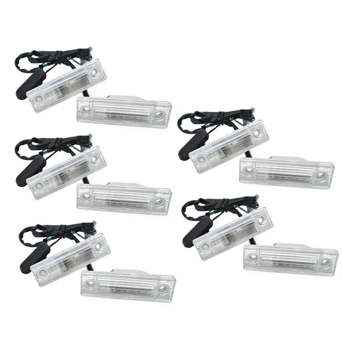 Auto 5 Pair Rear License Plate Light and Trunk Release Switch for Chevrolet Orlando Cruze 2011-2014 95961097 95107229