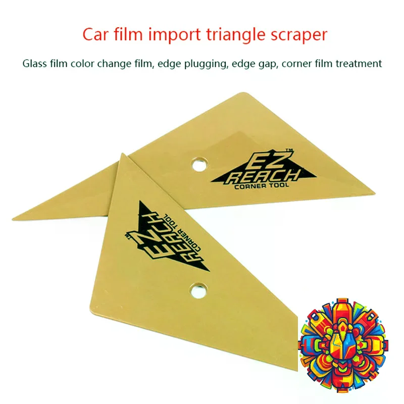 1Pc Soft Triangle Go Corner Squeegee Vinyl Car Wrap Window Tinting Scraper Carbon Film Window Edge Installation Tucking Tool