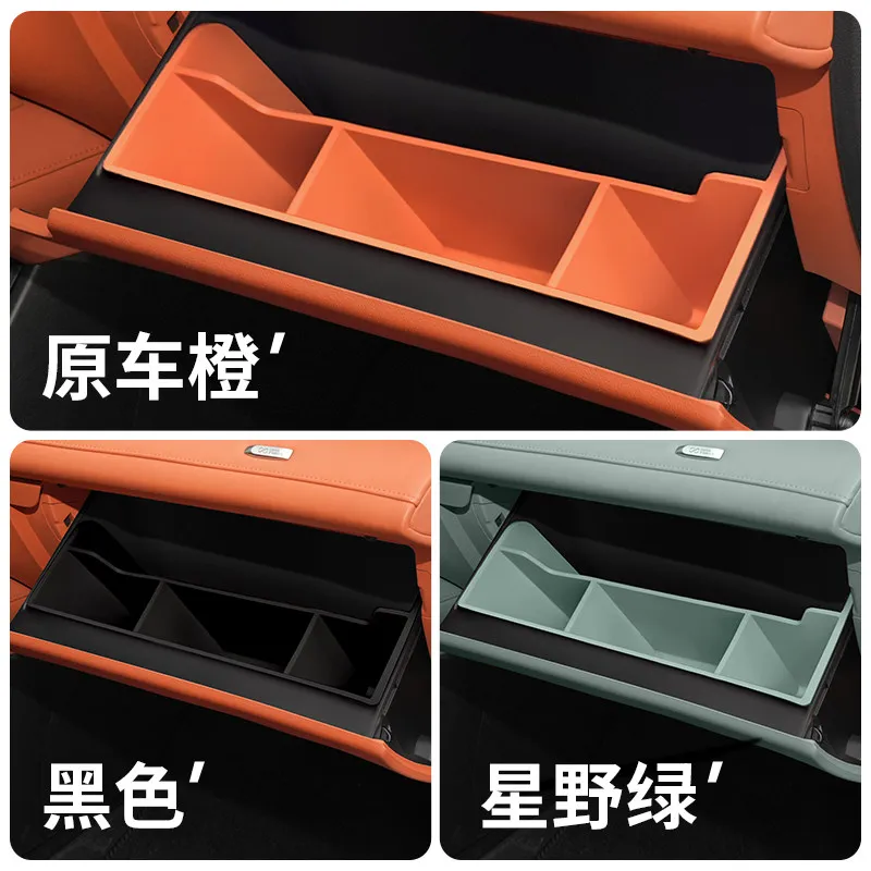 Silicone Glove Box Organizer For Changan Deepal S07 2023-2026 Passenger Storage Box Divider Car Interior Accessories