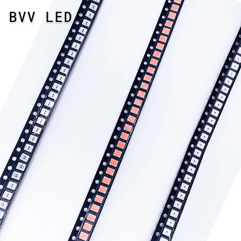 2835 plant lighting LED lamp beads, light color: plant red, wavelength band: 660nm, chip light emission, powder light emission.