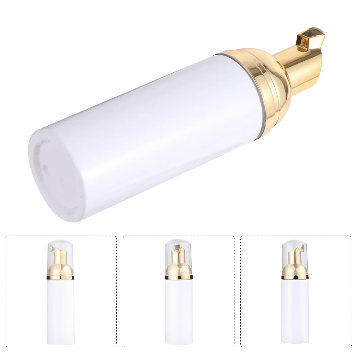 6pcs 50Ml Foam Pump Bottle Dispenser Portable Plastic Lotion Container For Travel Hand Soap Shampoo Body Wash Facial