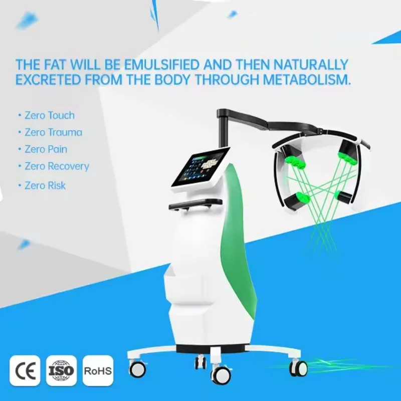 

10D Maxlipo Master Therapy 532 нм Зеленый свет 635 нм Красный свет Втрата жира с лифтинговым сжиганием жира Втрата веса Машина для коррекции фигуры