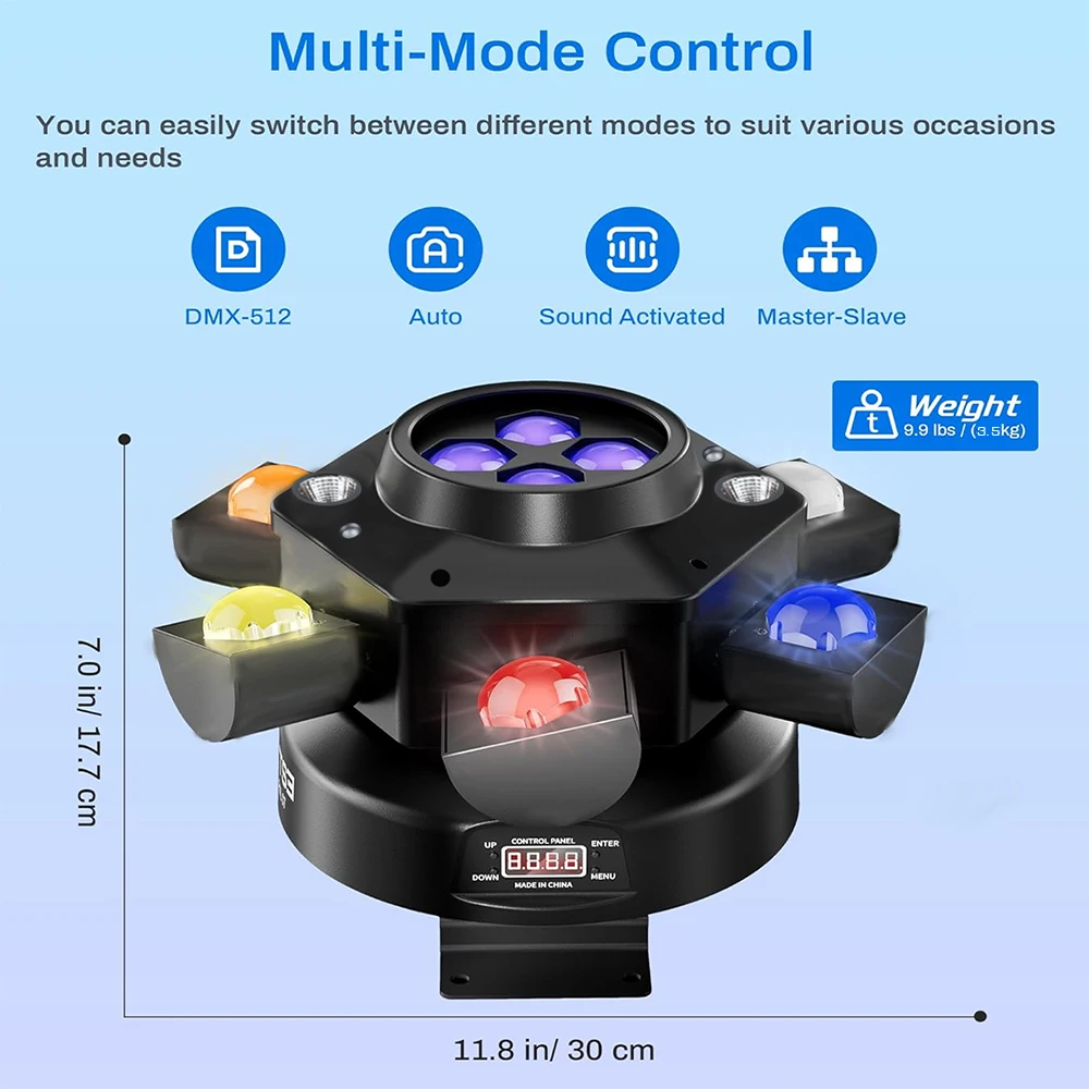 150W Moving Head Beam Light RG Laser Stage Light Strobe DMX Controller DJ Disco Light RGB Rotating Party Christmas lights Bar