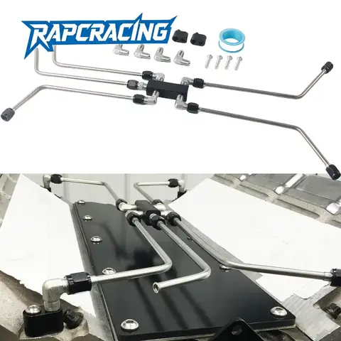 New AN4 LS Stainless Coolant Crossover Steam Vent Kit Compatible with for LS1  LS2, LS3, LS6, LS7, LS9 LSX Engines