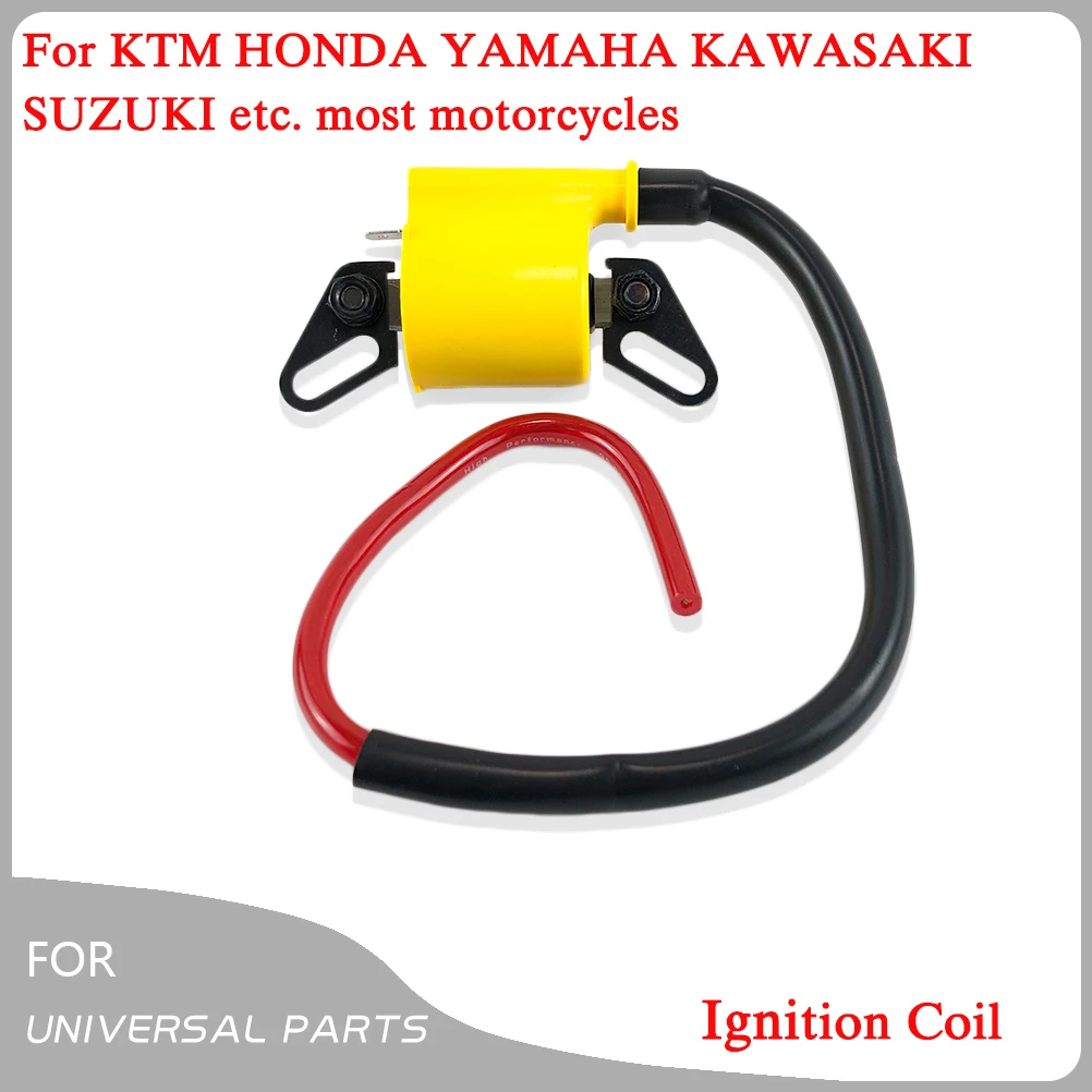 Motorcycle Universal Ignition Coil For KTM HONDA YAMAHA KAWASAKI SUZUKI etc. ATVs Scooters AVANTIS MOTOLAND Dirt Bike Accessory
