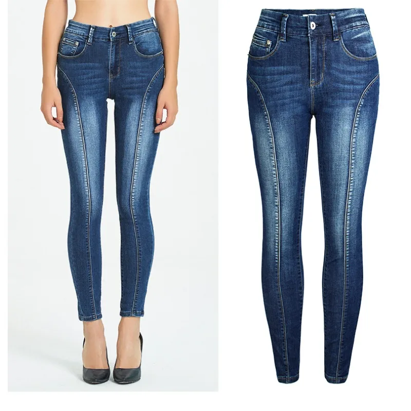 

Women's Slim Fit Skinny Jeans Ankle Length Cropped Denim Pants Spring Autumn Casual Streetwear Fashion Trousers
