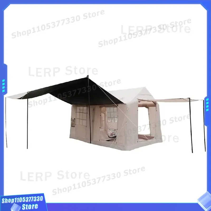 12 Sqm Waterproof Portable Air Tent Oxford Cloth Inflatable Camping Outdoor House for Picnics Tourism Activities