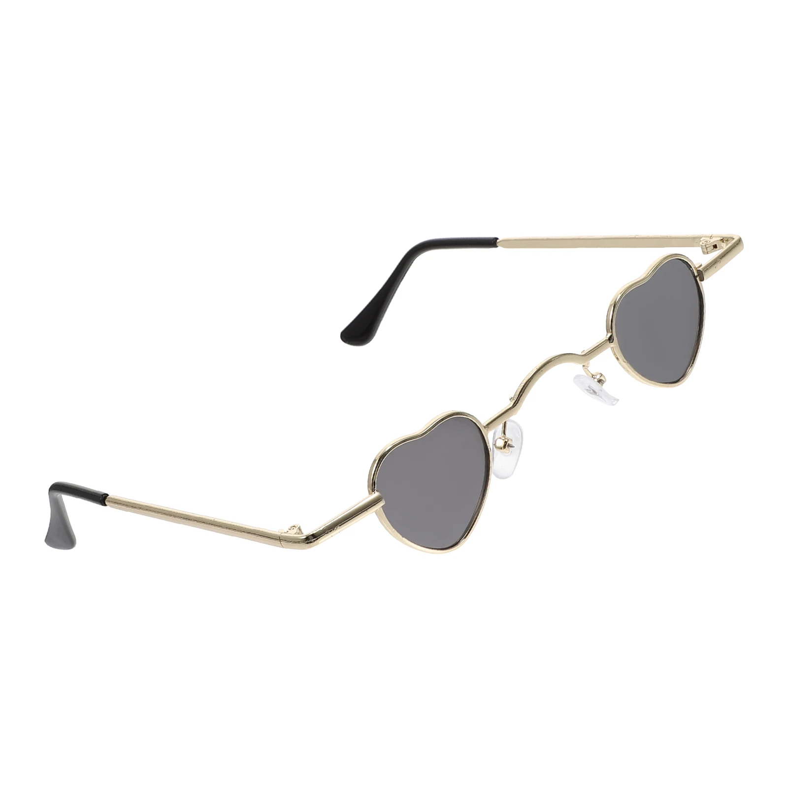 

Sunglasses Heart Shaped Eyewear LED Colored Beach Pool Party Eyeglasses Irregular Women Costume Prop Photography Fun Glasses