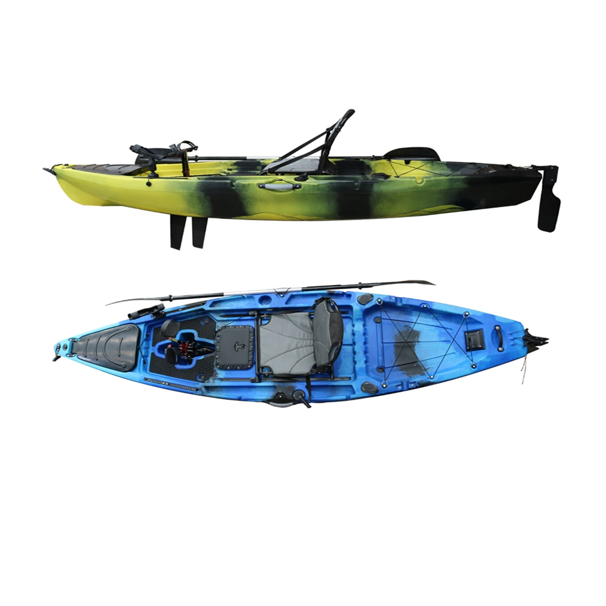 

Vicking Single Seat One Person 10FT Fishing Foot Pedal Drive PE Plastic Kayak Wholesale Pedal Kayak Boat