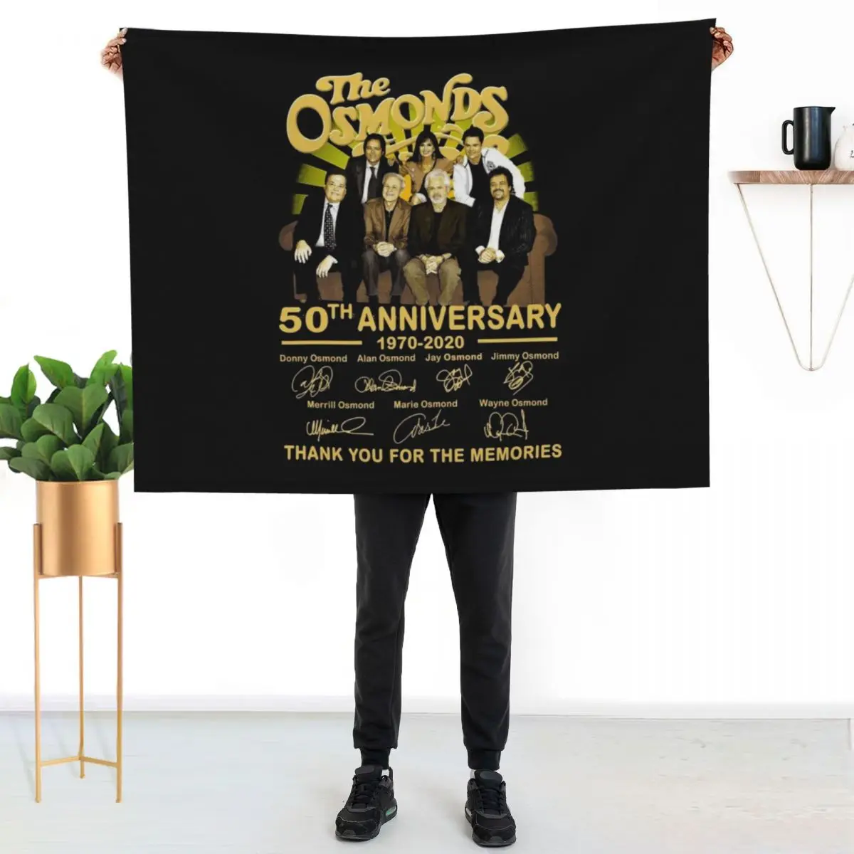 Beautiful Model Funny Donny Osmond Woman Listen This Legend Gift For Awesome For Movie Fans Throw Blanket for sofa Blankets