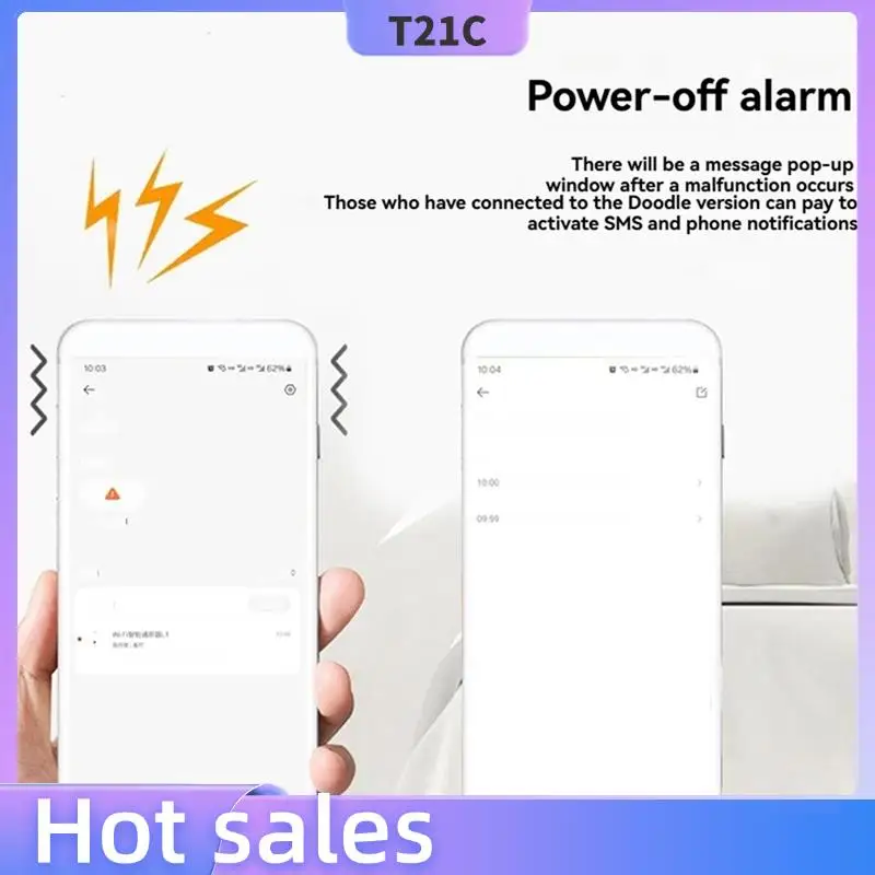 

T21C AC90-300V Wifi Smart Circuit Breaker Over Current Under Voltage Protection Power Metering Wireless Remote Control Switch