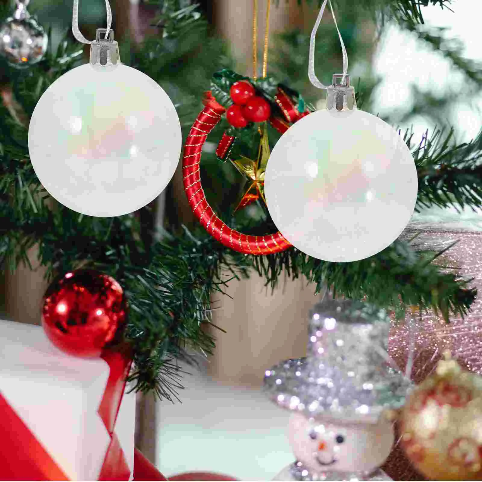 12 Uds. Bolas de burbujas de perlas brillantes, decoraciones para árboles de Navidad, juguetes de adorno de Navidad, decoración colgante, decoración de fiesta, fiesta festiva