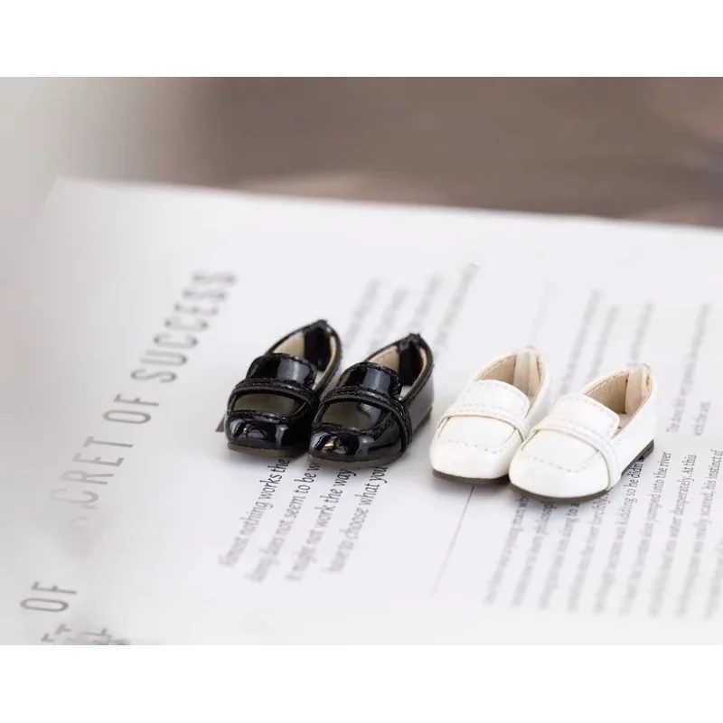 

BJD Doll shoes suitable for 1/6 big fish body size black flat uniform shoes doll accessories