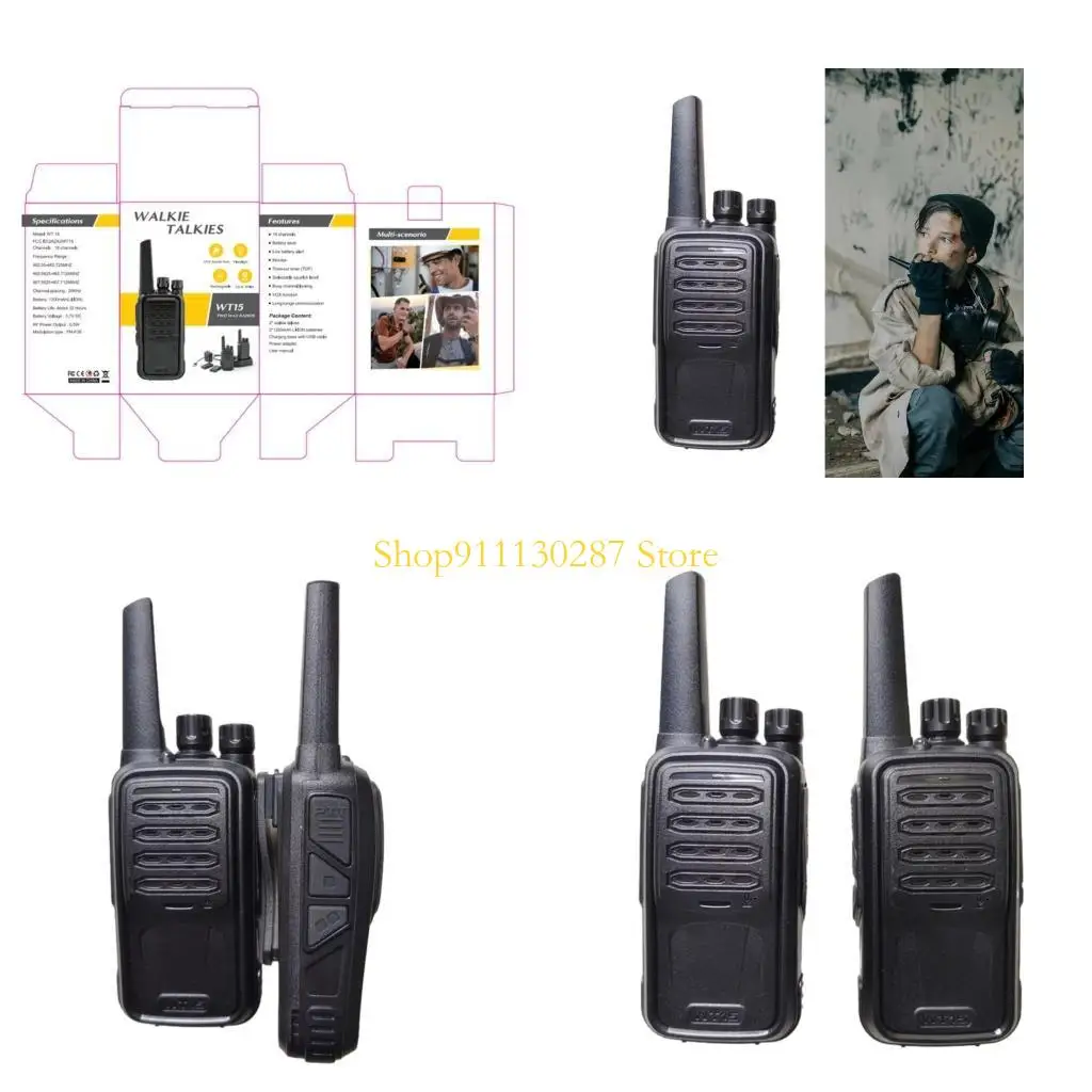 

J1HC Walkie Talkie for Adults 2-Way Radios 10KM Ranges Walkie Talkie Handheld Air Bands Radio with 1200mAh Battery