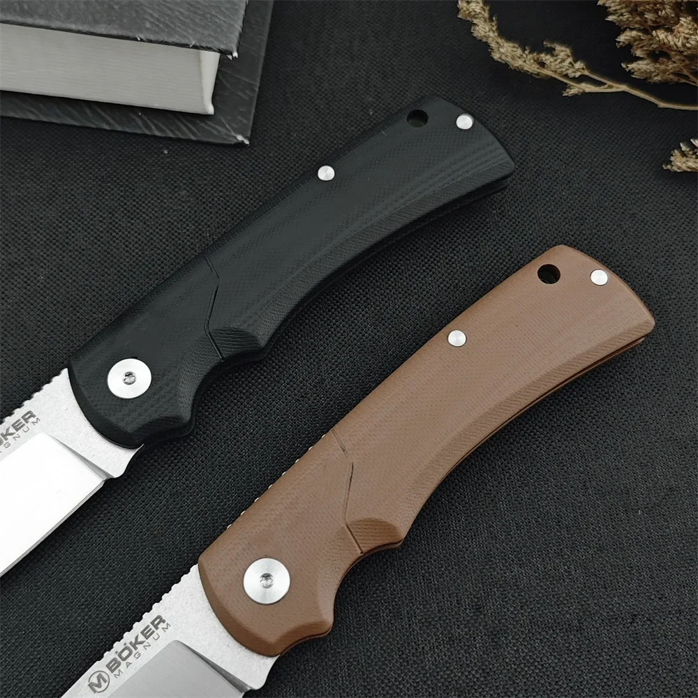 BK 440 Folding Pocket Knife 440A Blade G10 Handle High Quality Outdoor Knife Survival Camping Hiking Hunting Tools Gift