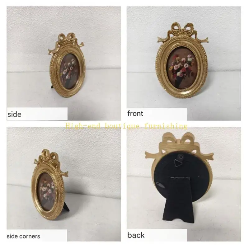 L9NB Retro Picture Frame,Decorative Photo Frame Antique Ornate Photo Frame Home Decors,Old Fashioned Photo Gallery Art