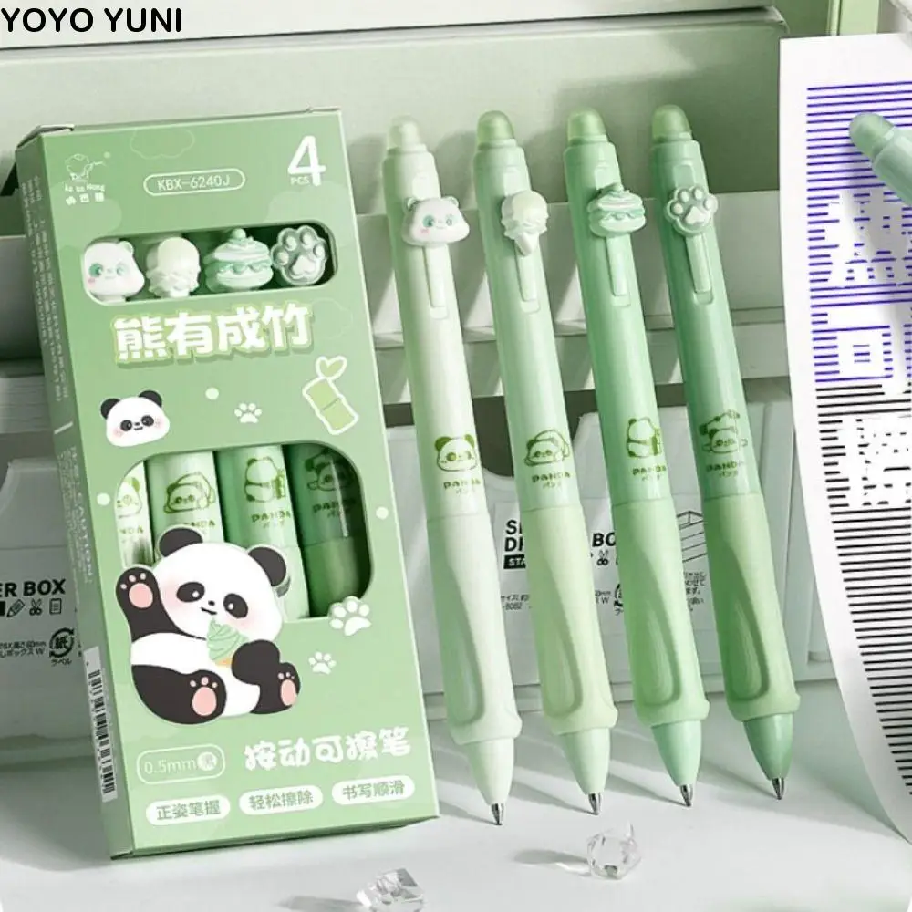 

Creative Aesthetic Thermal Eraser Pen Black Blue Ink Cartoon Erasable Gel Pen Cute INS 0.5mm Neutral Pen School