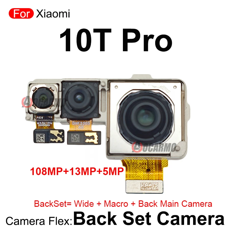 Front 20MP Facing Camera And Back Main 108MP Rear Ultra Wide Macro Cameras Flex For Xiaomi 10T Pro Mi 10tPro Replacement Part