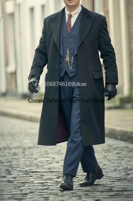 

4-х предметный (пальто + куртка + жилет + брюки) полосатый шерстяной твид с узором «елочка», зимний мужской костюм для свадьбы, мужской формальный смокинг жениха, модный