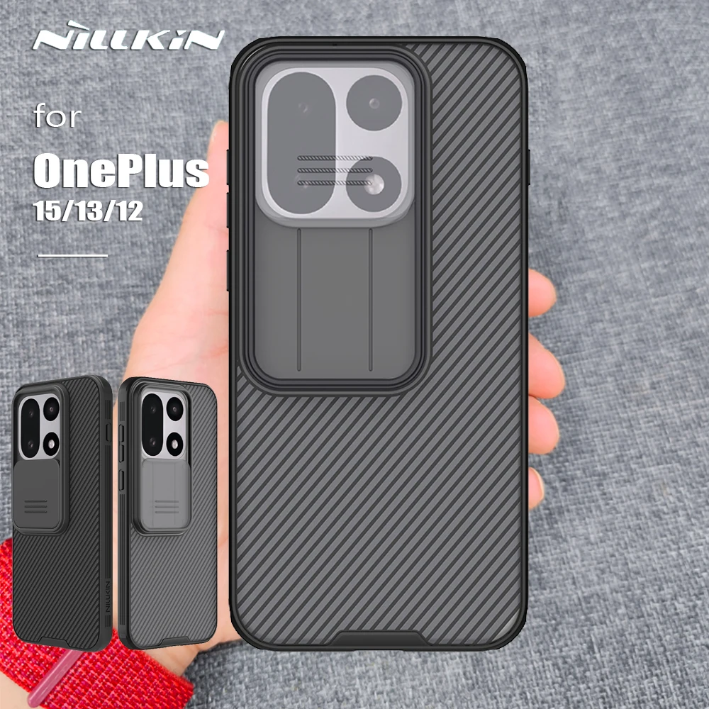 

Nillkin for OnePlus 15 / 13 / 12 5G Case Camshield Camera Protection 360 Lens Back Cover Protective Case for 1+ 12 13 15