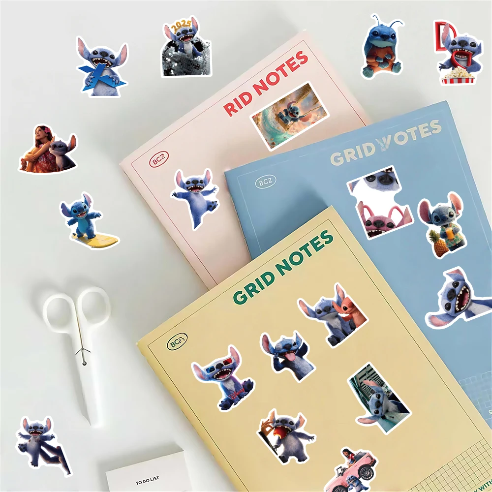 

10/30/53PCS New Stitch Sticker Kawaii Dolls Graffiti Decoration Notebook Diary Water Cup Stationery Box Waterproof Decal Toy