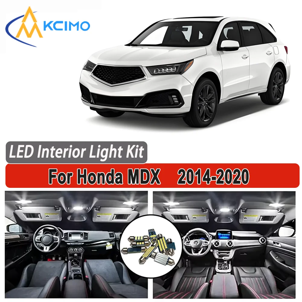 

Kcimo LED For Honda MDX (2014-2020) Premium Bright LED Interior Dome Map Trunk Light Kit Car Led Lamps Canbus Car LED Lights