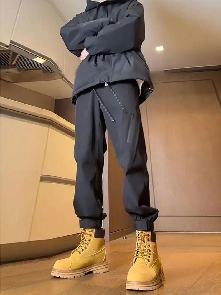 

Американская функциональная рабочая одежда, ветрозащитные брюки, мужские весенние свободные повседневные брюки с широкими штанинами, водонепроницаемые модные брюки для улицы