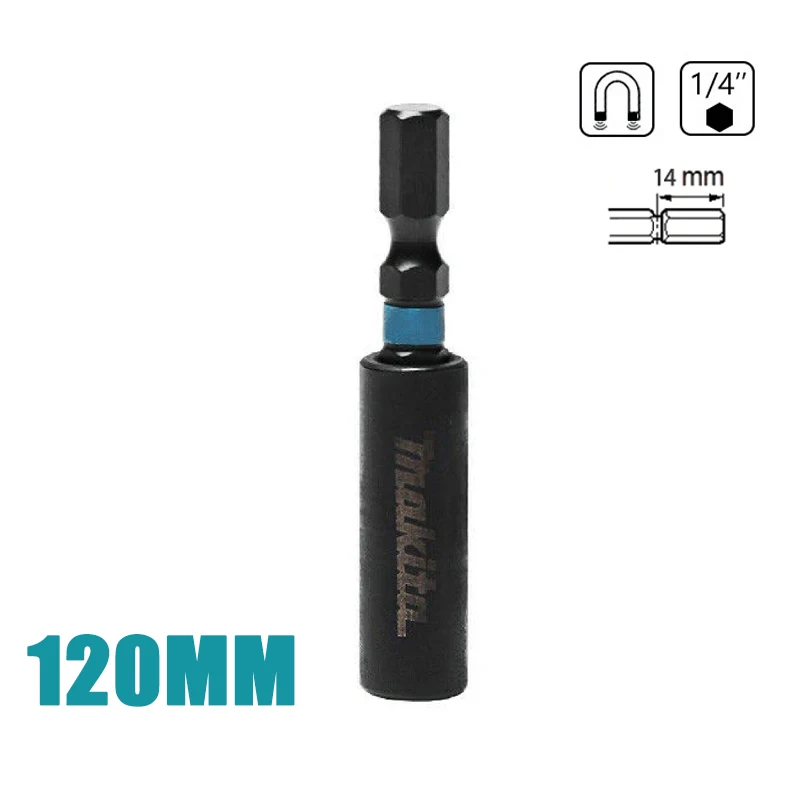 MAKITA Hexagonal Helix Shrinkable Batch Head 6.35mm Super Magnetic Fasten Durable Screwdriver Bits Power Tools Accessories