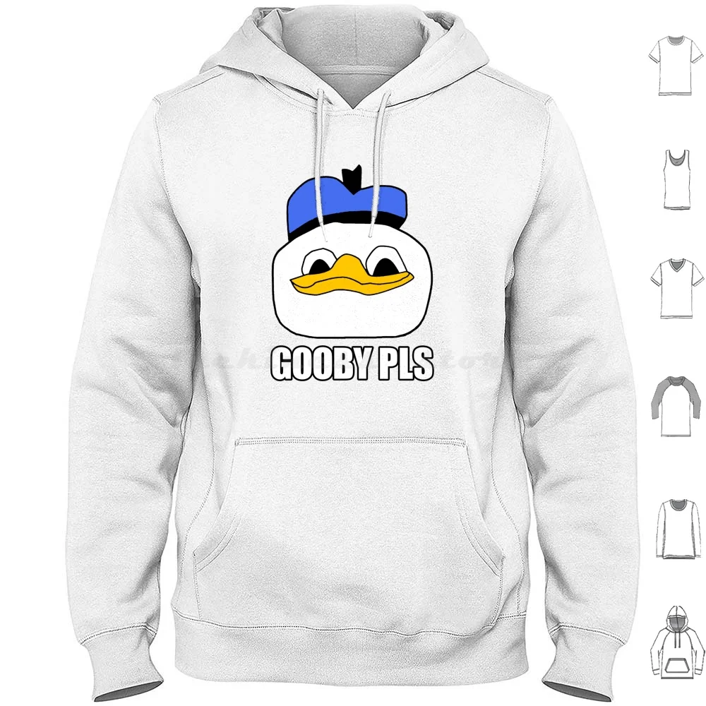 Duck Meme (Gooby Pls) Sudaderas con capucha Manga larga Meme Duck Meme Duck Vs Gooby Gooby Pls Meme Gooby Pls Gooby Gooby Pls Duck