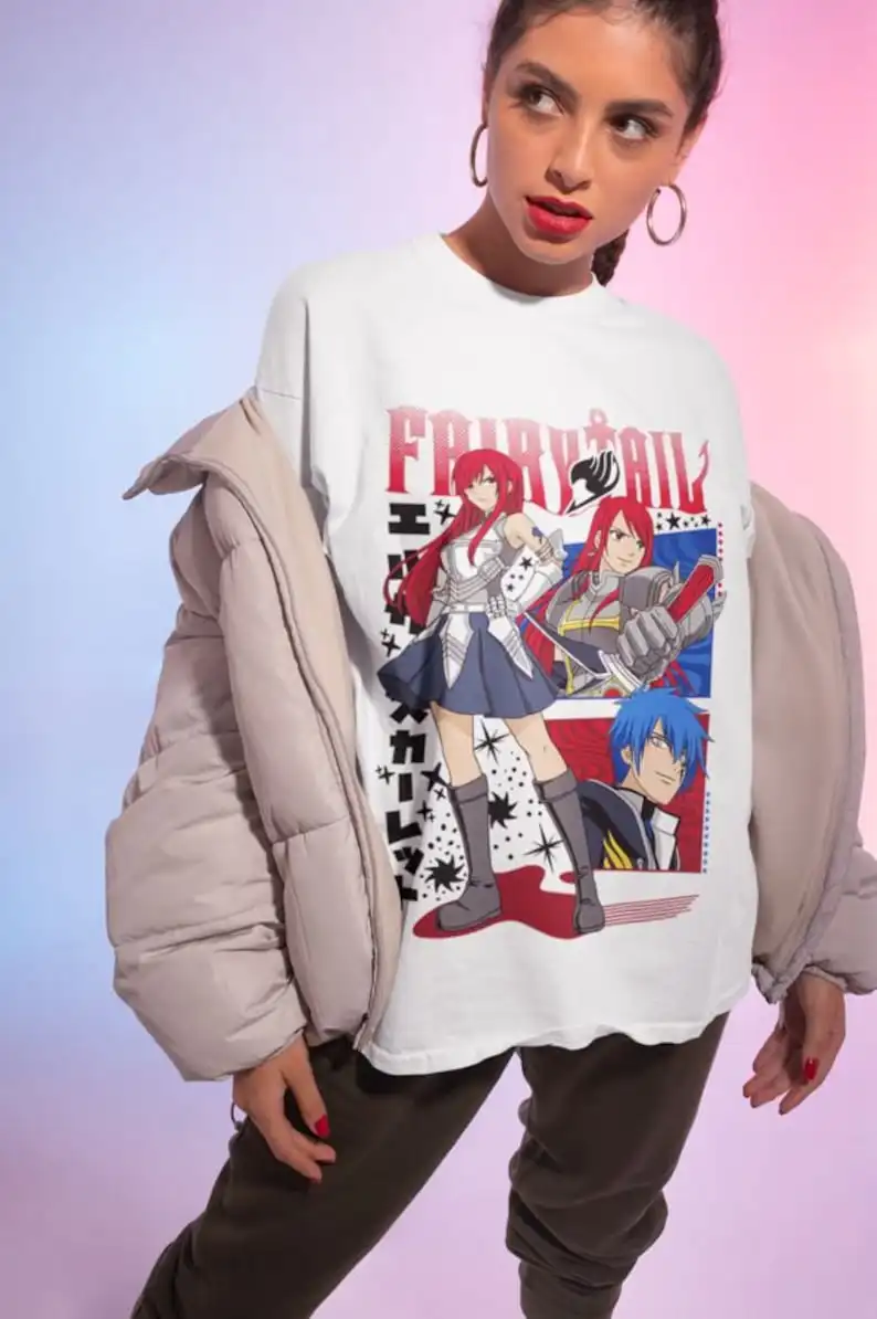 T-shirt retrò anime, 100% cotone, tutte le taglie per uomini e donne Amanti dei fumetti