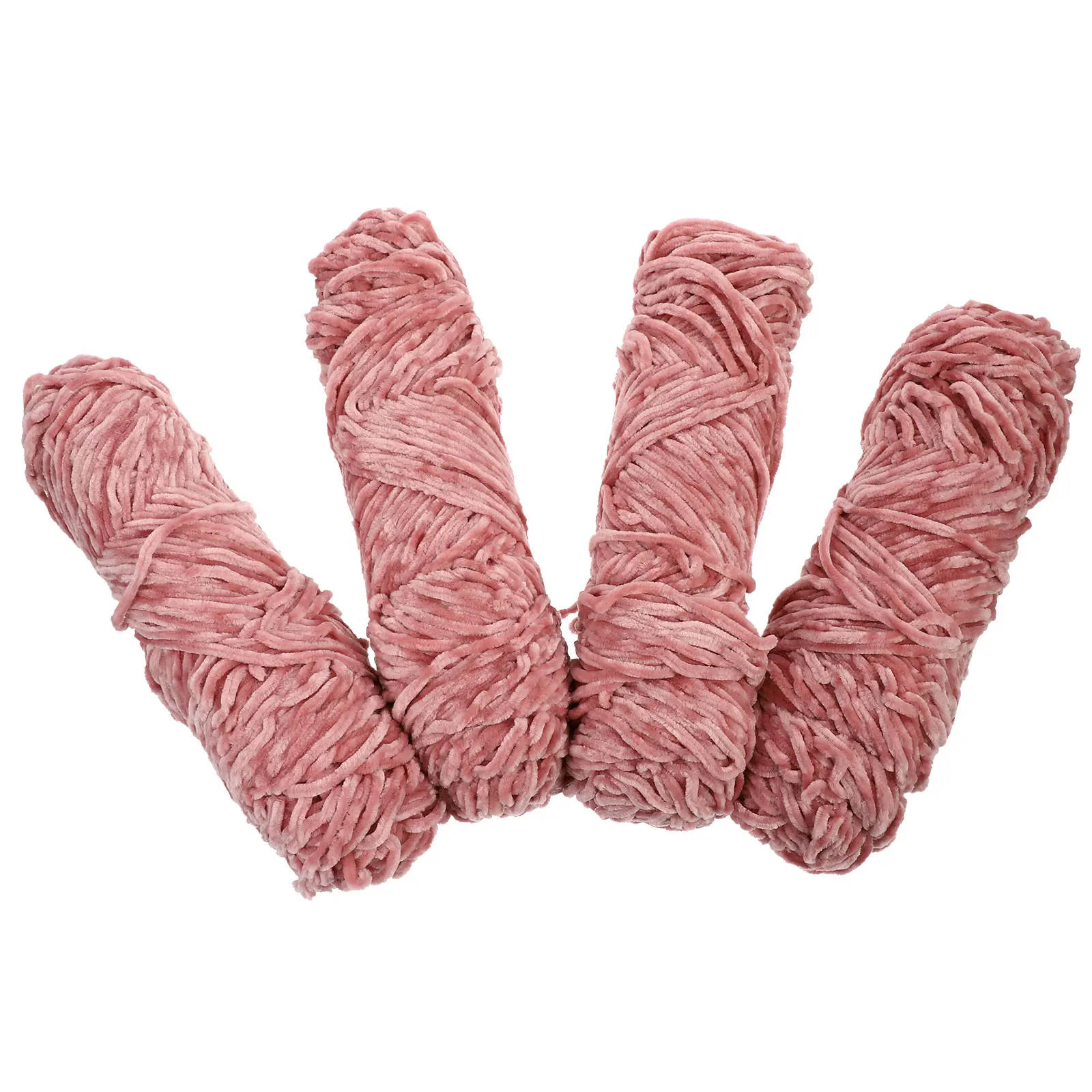 

4pcs Yarn Gold Thread Handmade DIY Crochet Scarf Thread Material Scarf Hat Crocheted Material Knitting Warm Portable
