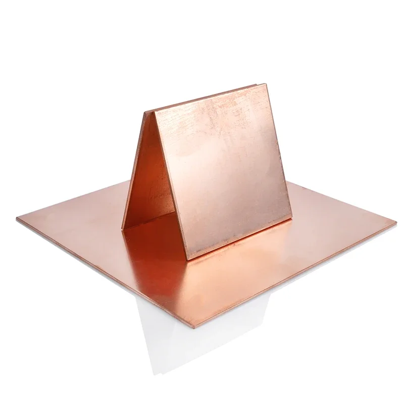 1pcs T2 Pure Copper Plate Sheet, Red Copper Thin Sheet, Electrode Copper Plate, Customized Laser Cutting For Industrial Use