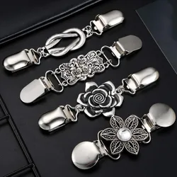 1/4 Piece Vintage Women's Sweater Clip Set - Fashionable Cardigan and Jumpsuit Buttons, Shawl Clips, Brooches, and Lapel Clips