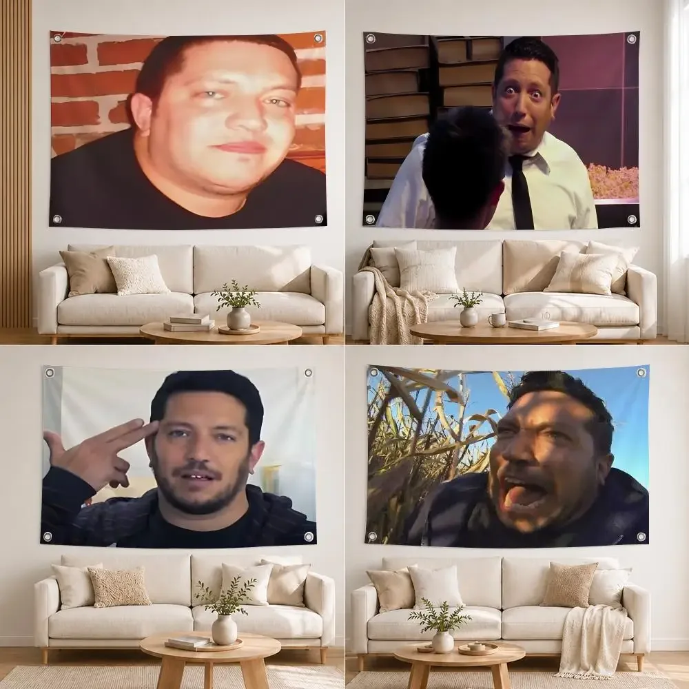 Sal Vulcano Unrealistic Clown Meme Flags Home Yard Garden Wall Hanging Flag Indoor Outdoor Banner Decor for Patio Backdrop Art